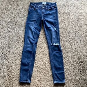 PAIGE Verdugo Ultra Skinny Distressed Jeans Size 25